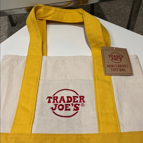 Trader Joe's Canvas Mini Tote Bags Set - Picture 5 of 7